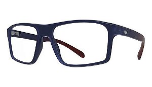 Óculos Armação Hb M010001 C0553 Masculino Azul Vermelho