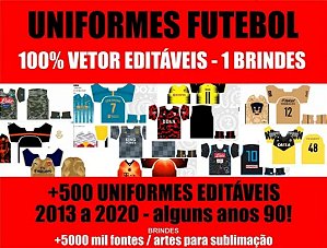 É isso mesmo são 1400 Escudos de Clubes de Futebol do Brasil e do mundo  vetorizados e 100% editaveis no…