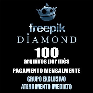 100 Arquivos Freepik Premium Mensal - Vetor
