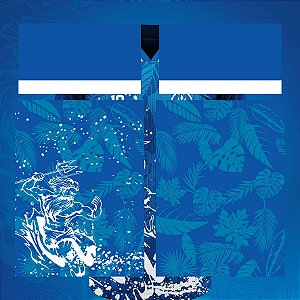 Template Camisa - Conceito Azul Poseidon 2023 - Vetor