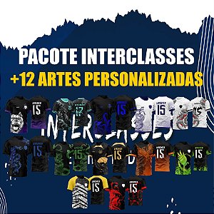 Pacote Camisas 12 Artes Template Interclasses - Vetores