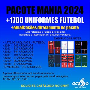 Template Futebol - Pacote Mania - Arte Vetor