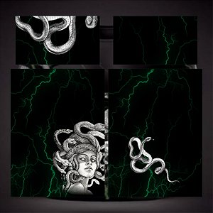 Template Camisa - InterClasse Medusa - Serpentes - Vetor