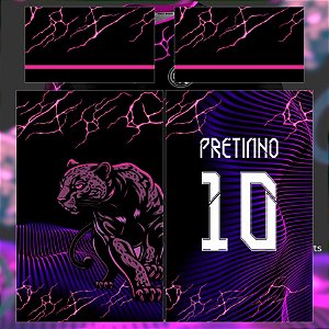 Template Camisa - InterClasse Pantera Raios roxo 24 - Vetor