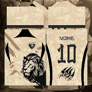 Template Camisa - InterClasse Leão grunge garra 24 - Vetor