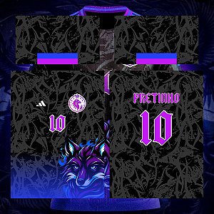 Template Camisa - InterClasse Fox lilas grunge 24 - Vetor