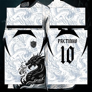 Template Camisa - InterClasse Dragão Black Cospe Fire 24 - Vetor