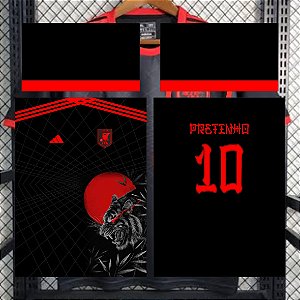Template Camisa - InterClasse Japão Tigre Sangue vermelho 2024 - Vetor