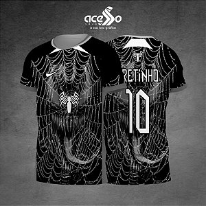 Template Camisa - Venom cinza 25 - Vetor