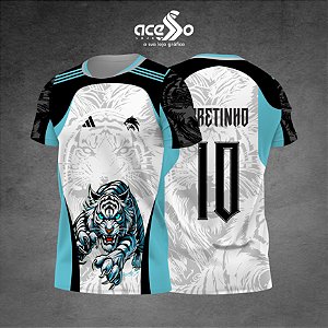 Template Camisa - Tigre feroz II 25 - Vetor