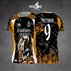Template Camisa - Real Madrid Fox 25 - Vetor