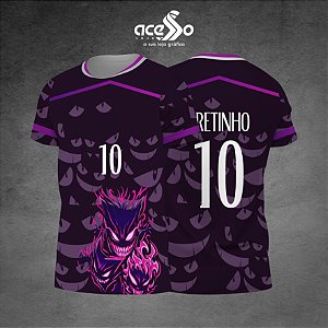 Template Camisa - Gengar Degradê 25 - Vetor