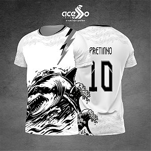 Template Camisa - Waefers tubarão black 2025 - Vetor