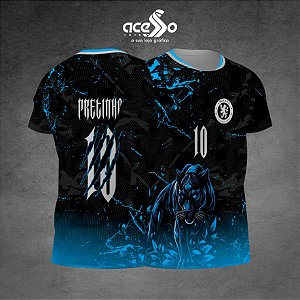 Template Camisa - Pantera Azul claro 2025 - Vetor