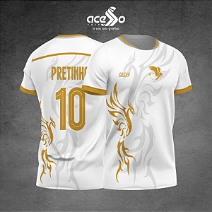 Template Camisa - SFenix simples dourada 25 - Vetor