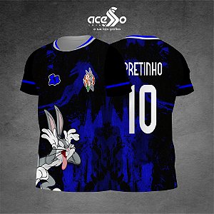 Template Camisa - - Pernalonga grunge royal 3B - 2025 - Vetor