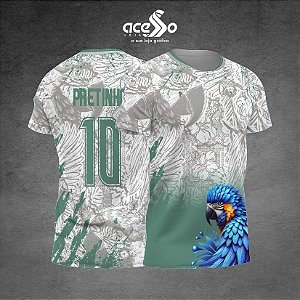 Template Camisa - Arara Pintura blue 2025 - Vetor