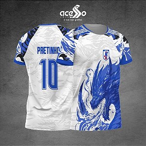 Template Camisa - Japão Dragão Azul 2025 - Vetor