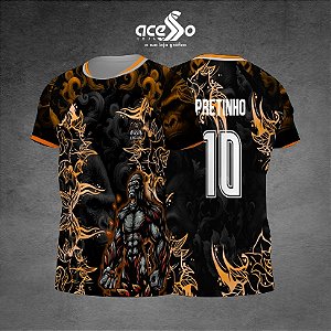 Template Camisa - KingKong Gold e Black 25 - Vetor