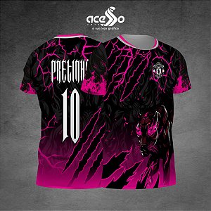 Template Camisa - Pantera Olhos fire pink 25 - Vetor