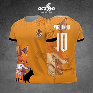 Template Camisa - Raposa laranja japonesas 2025 - Vetor