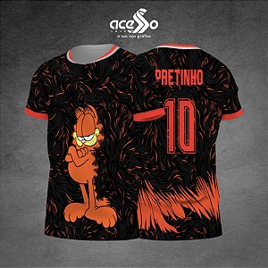 Template Camisa - Garfield pelos 25 - Vetor