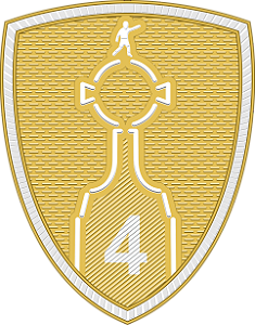Patch 04 taças Libertadores Lima 2025 - Arte Vetor