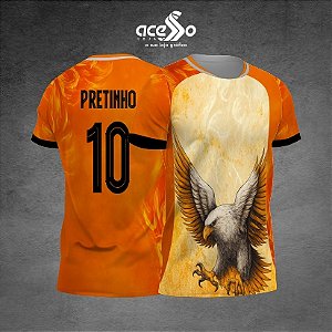 Template Camisa - Águia IA orange AB 25 - Vetor
