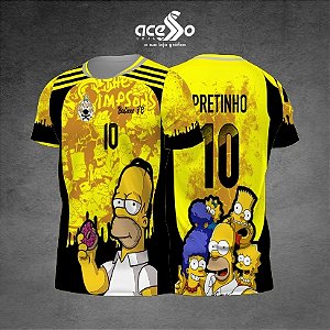 Template Camisa - The Simpsons Amarela 2025 - Vetor