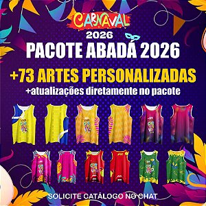 Templates ABADÁ CARNAVALESCO - PACOTE ABADÁ 2026 - Vetor