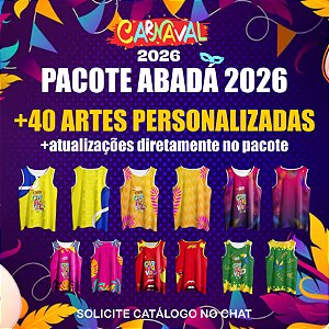 Templates ABADÁ CARNAVALESCO - PACOTE ABADÁ 2026 - Vetor