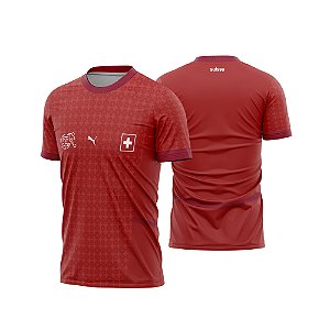 Template vetorizado Camisa - Suiça Titular 2026 - ARTE VETOR CDR