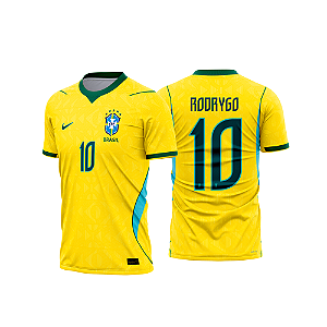 Template vetorizado Camisa - Brasil Titular 2026 - ARTE VETOR CDR