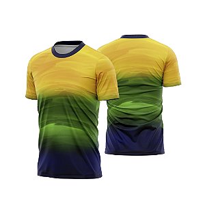 Template Camisa - Brasil Personalizado ref 01 - ARTE VETOR CDR