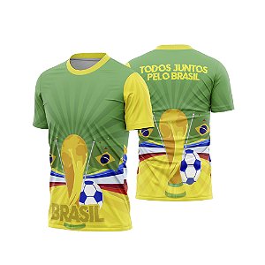 Template Camisa - Brasil Personalizado ref 09 - ARTE VETOR CDR