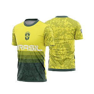 Template Camisa - Brasil Personalizado ref 10 - ARTE VETOR CDR