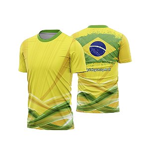 Template Camisa - Brasil Personalizado ref 46 - ARTE VETOR CDR