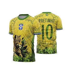 Template Camisa - Brasil Personalizado ref 53 Onça - ARTE VETOR CDR