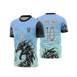 Template Camisa - Dragão Fogo celester 2026 - Vetor