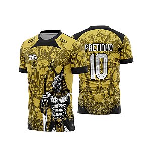 Template Camisa - Anubis sox amarelo 26 - Vetor