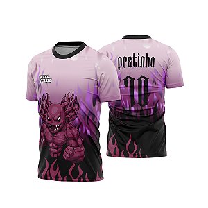 Template Camisa - Axolots fire pink 26 - Vetor