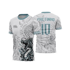 Template Camisa - Dragão Azul 26 - Vetor