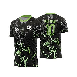 Template Camisa - Dragão Cruz verde 26 - Vetor