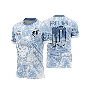 Template Camisa - Macaco Puro Frio white 26 - Vetor