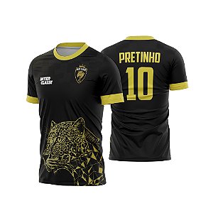 Template Camisa - Onça geometric amarela 26 - Vetor