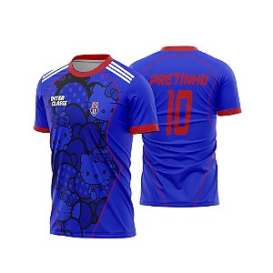 Template Camisa - U Chile kitty I 26 - Vetor