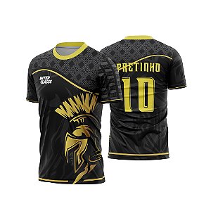 Template Camisa - Gladiador Negro 2026 - Vetor