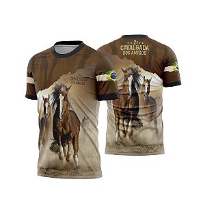 Template Camisa - Cavalgada - Cavalo REF 08 - ARTE VETOR CDR