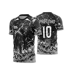 Template Camisa - Chelsea Pantera Black 26 - CDR Vetor