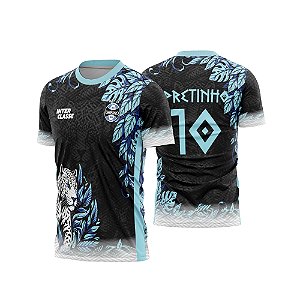 Template Camisa - Grêmio Jaguar Azul 26 - CDR Vetor
